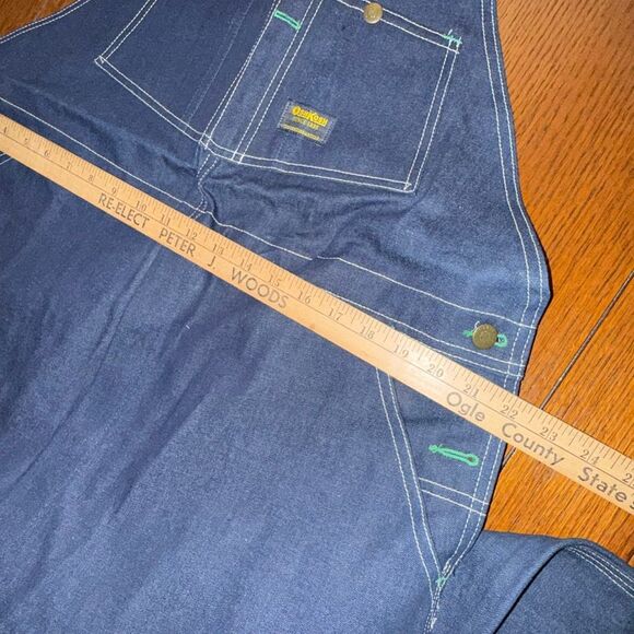 Vintage NOS OshKosh B’gosh Men’s Denim Bib Overalls – Size 42x34 – Made in USA – - Picture 10 of 16